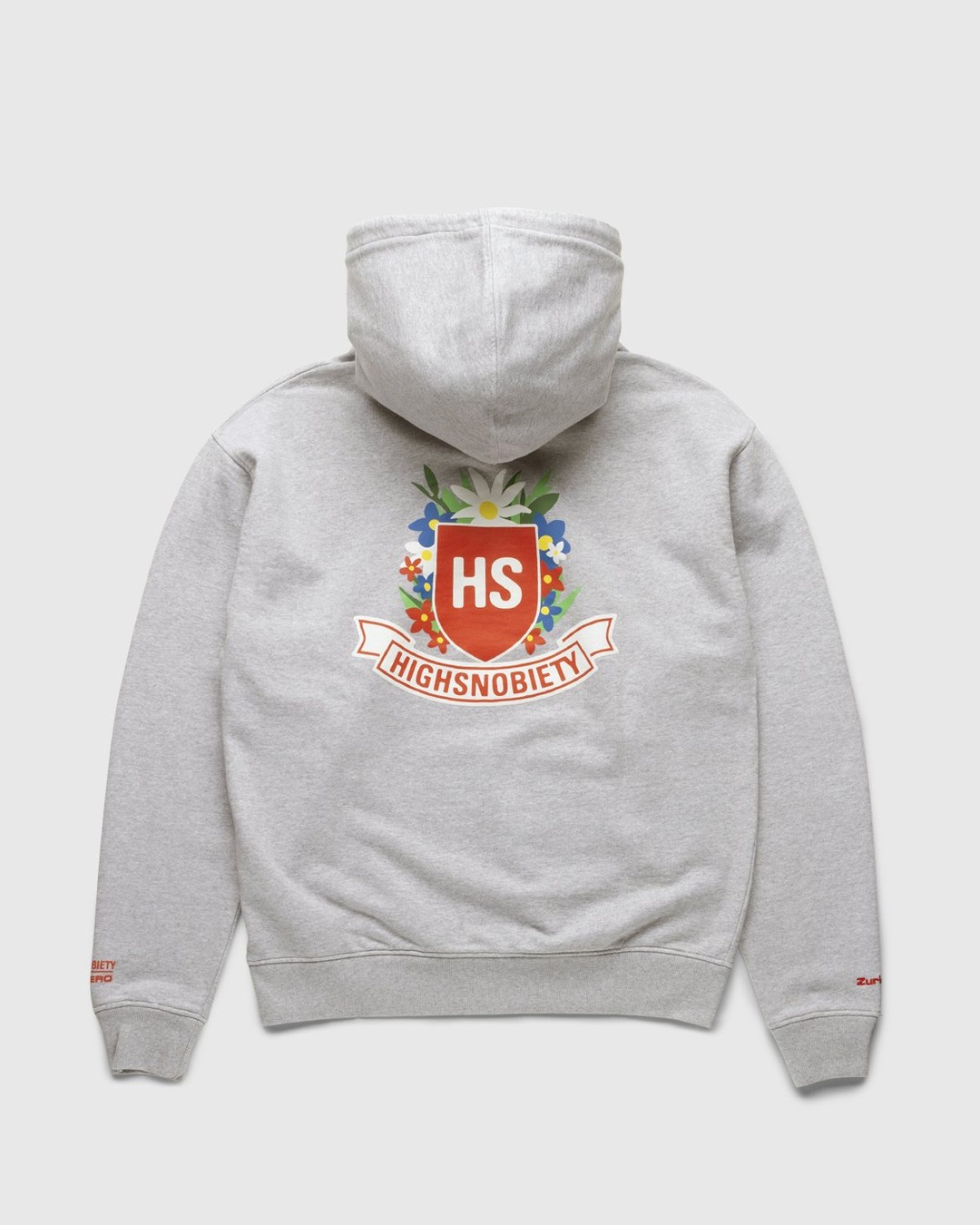 Highsnobiety – GATEZERO Crest Hoodie Grey - Sweats - Grey - Image 1