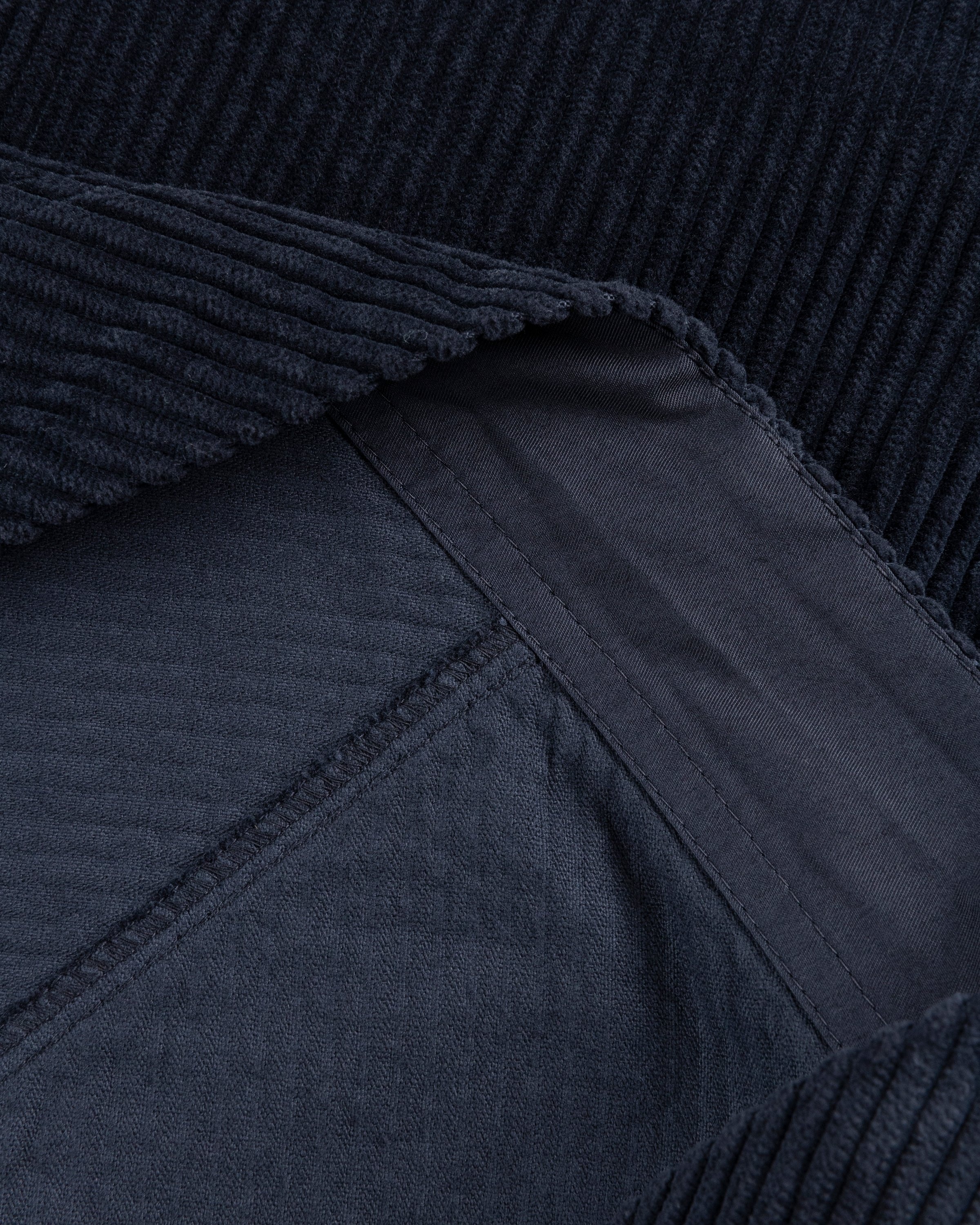 Stone Island – Corduroy Crewneck Navy Blue - Sweats - Blue - Image 7