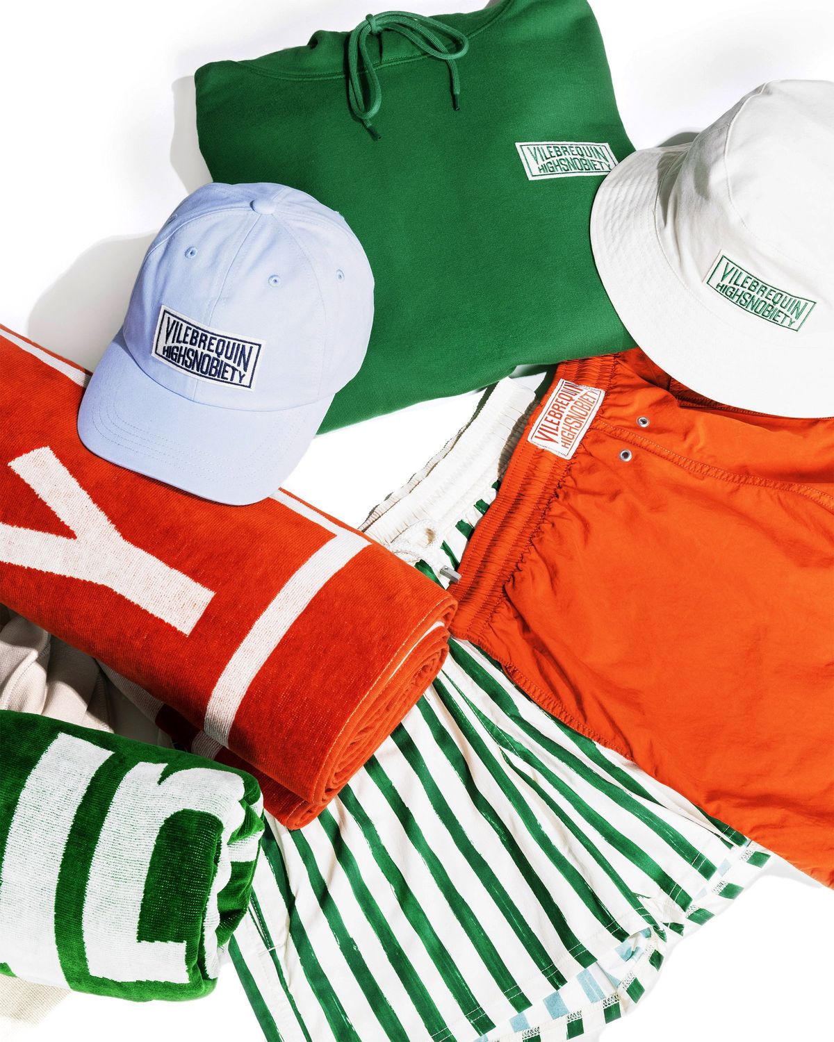 Vilebrequin x Highsnobiety – Logo Towel Sand - Towels - Green - Image 5