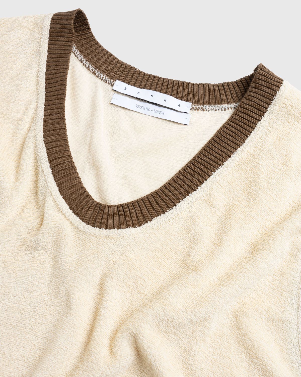 RANRA – Mistur Sweater Vest Beige - Men Tops - Beige - Image 5