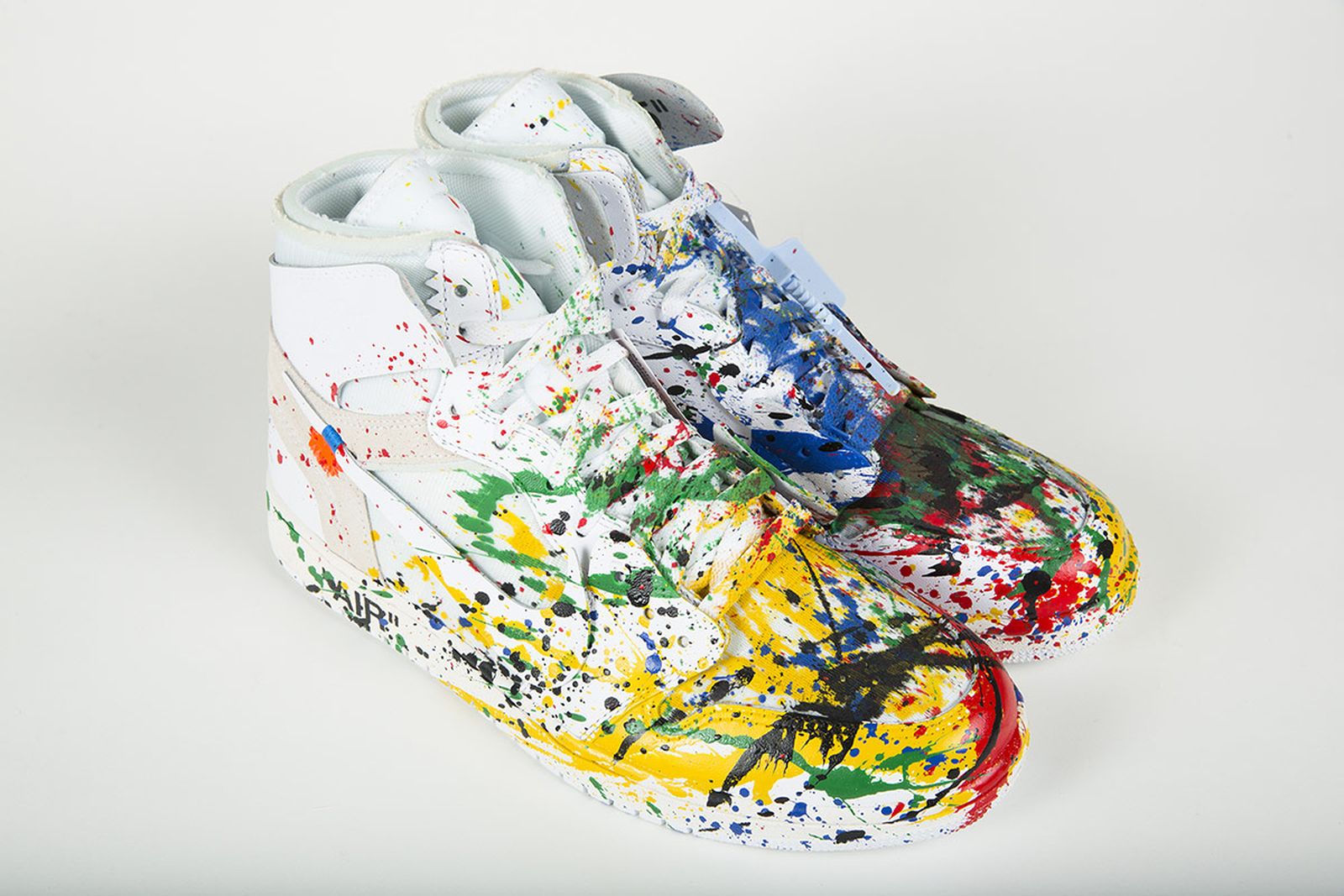 limited sneakers art charity auction Project Blitz dj am mr brainwash