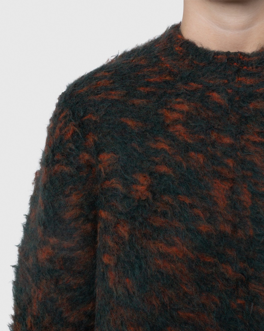 Acne Studios – Hairy Crewneck Sweater Green - Knitwear - Green - Image 6
