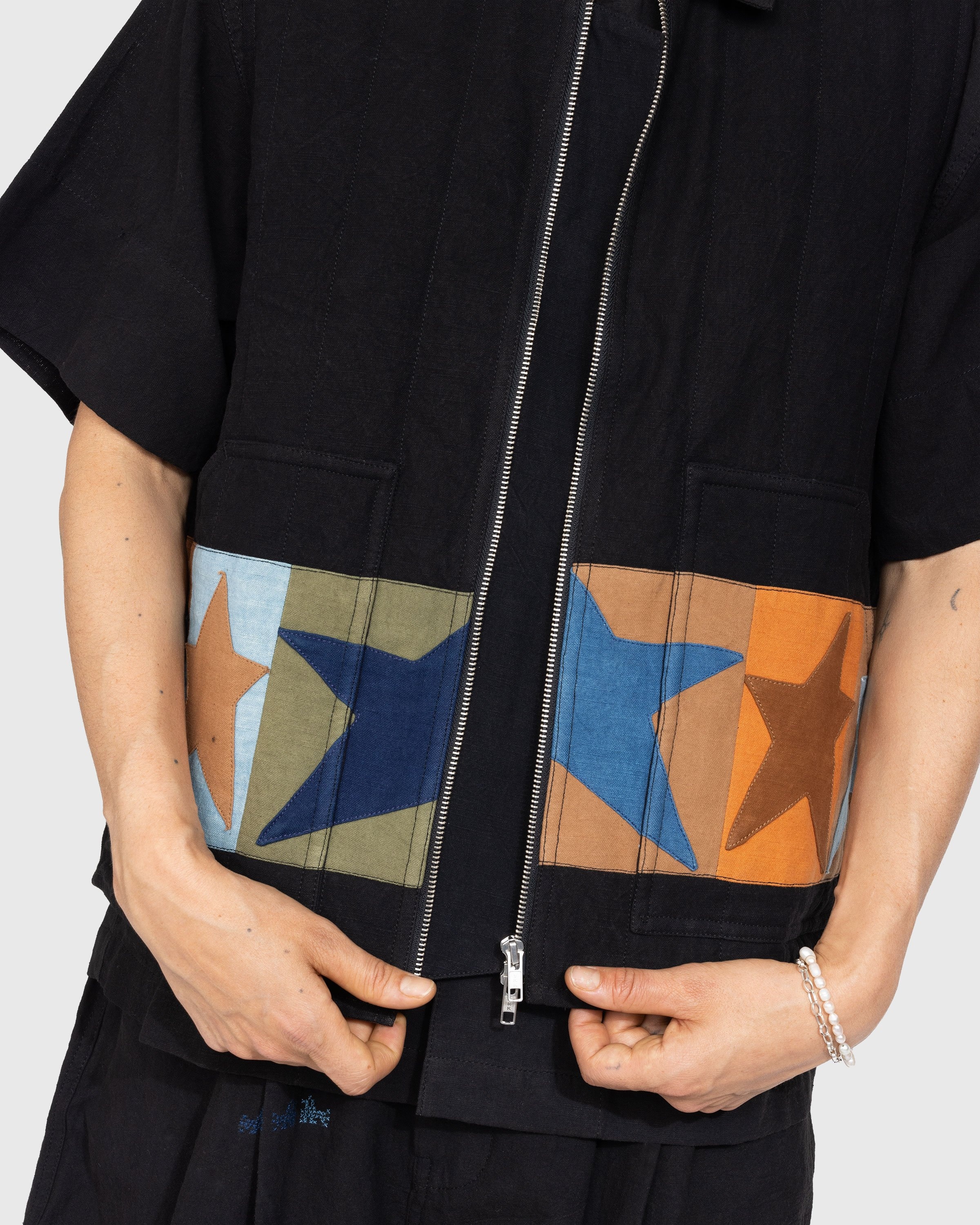 Story mfg. – Saturn Vest Iron Star Scraps Patchwork - Outerwear - Multi - Image 4