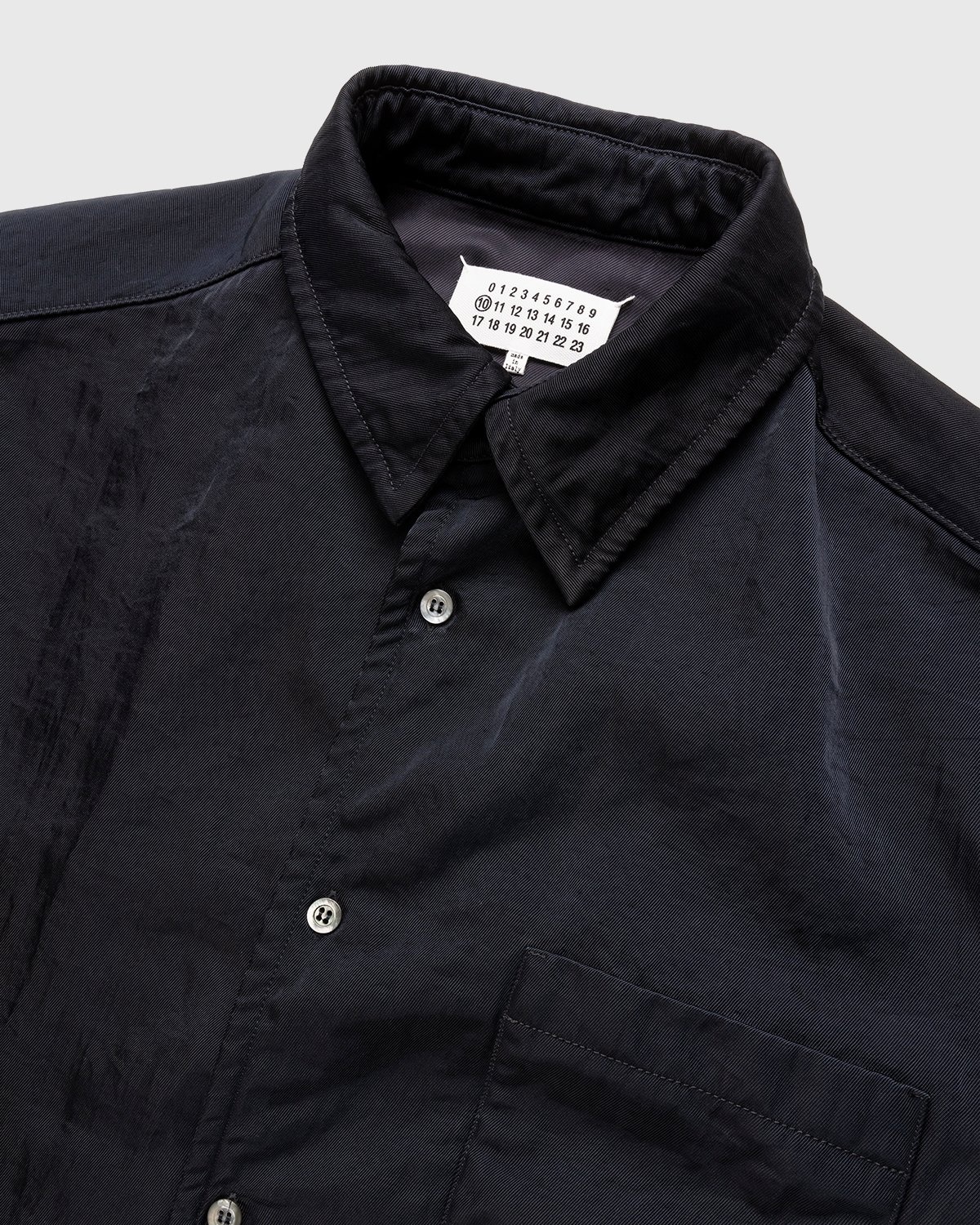 Maison Margiela – Oversized Nylon Jacket Navy - Longsleeve Shirts - Black - Image 4