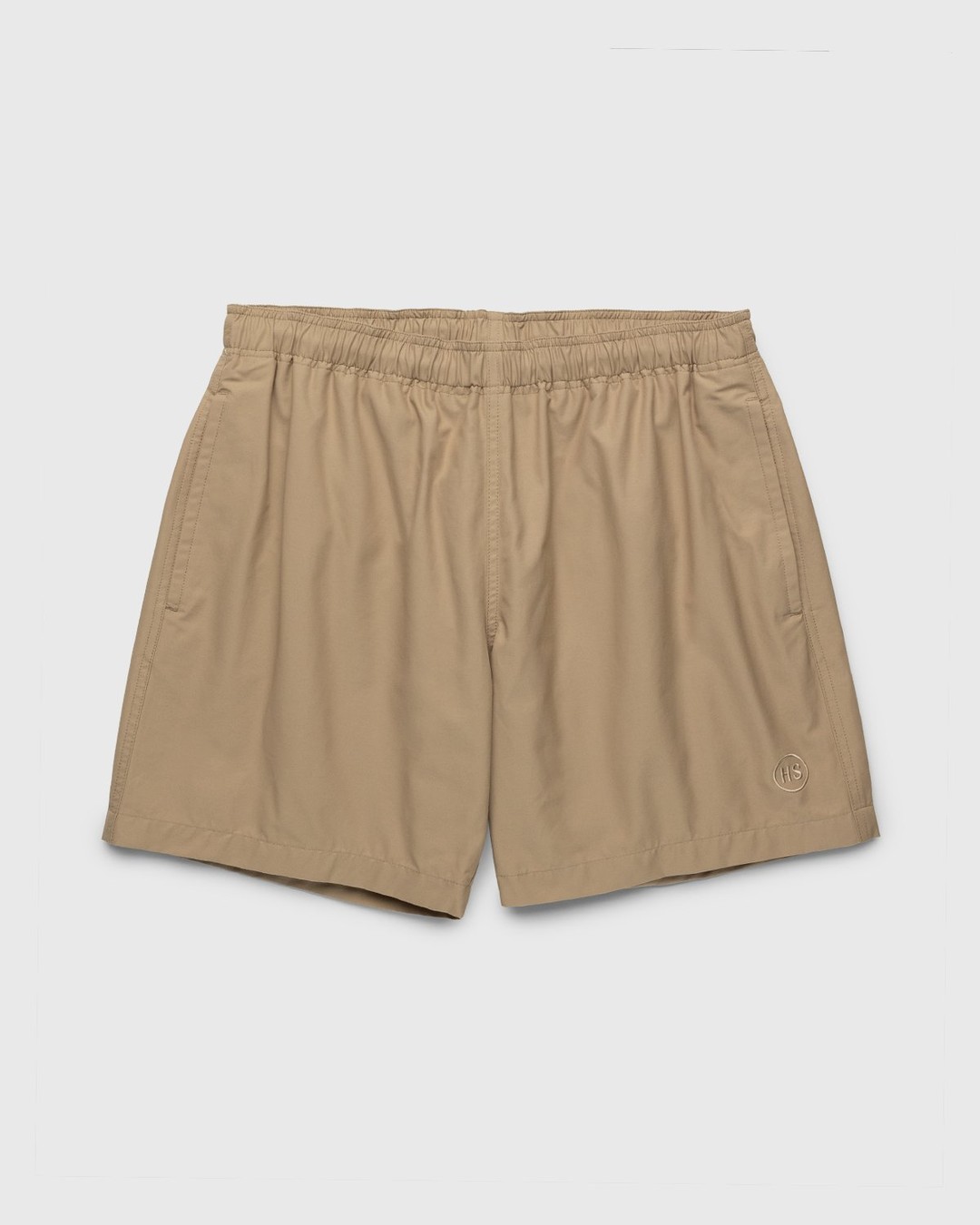 Highsnobiety – Cotton Nylon Water Shorts Beige - Active Shorts - Beige - Image 1