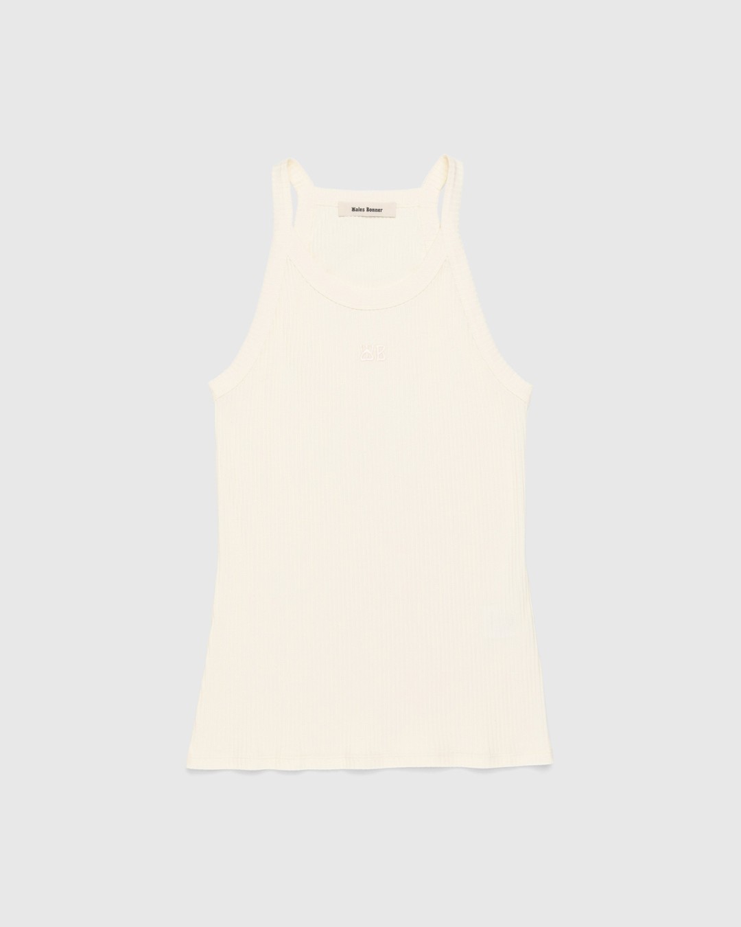 Wales Bonner – Groove Tank - Men Tops - Beige - Image 1