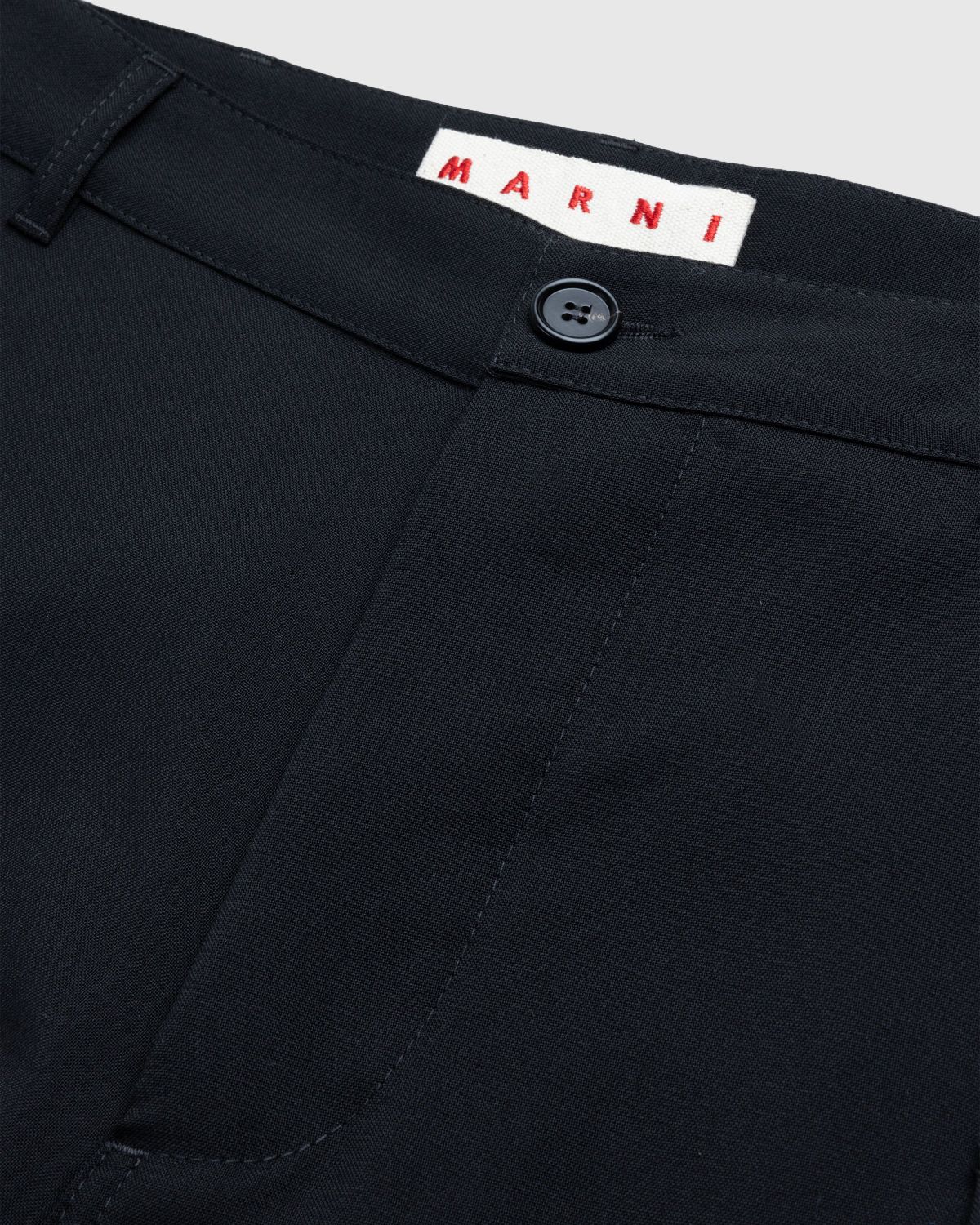 Marni – Cargo Pocket Wool Trousers Black - Pants - Black - Image 5