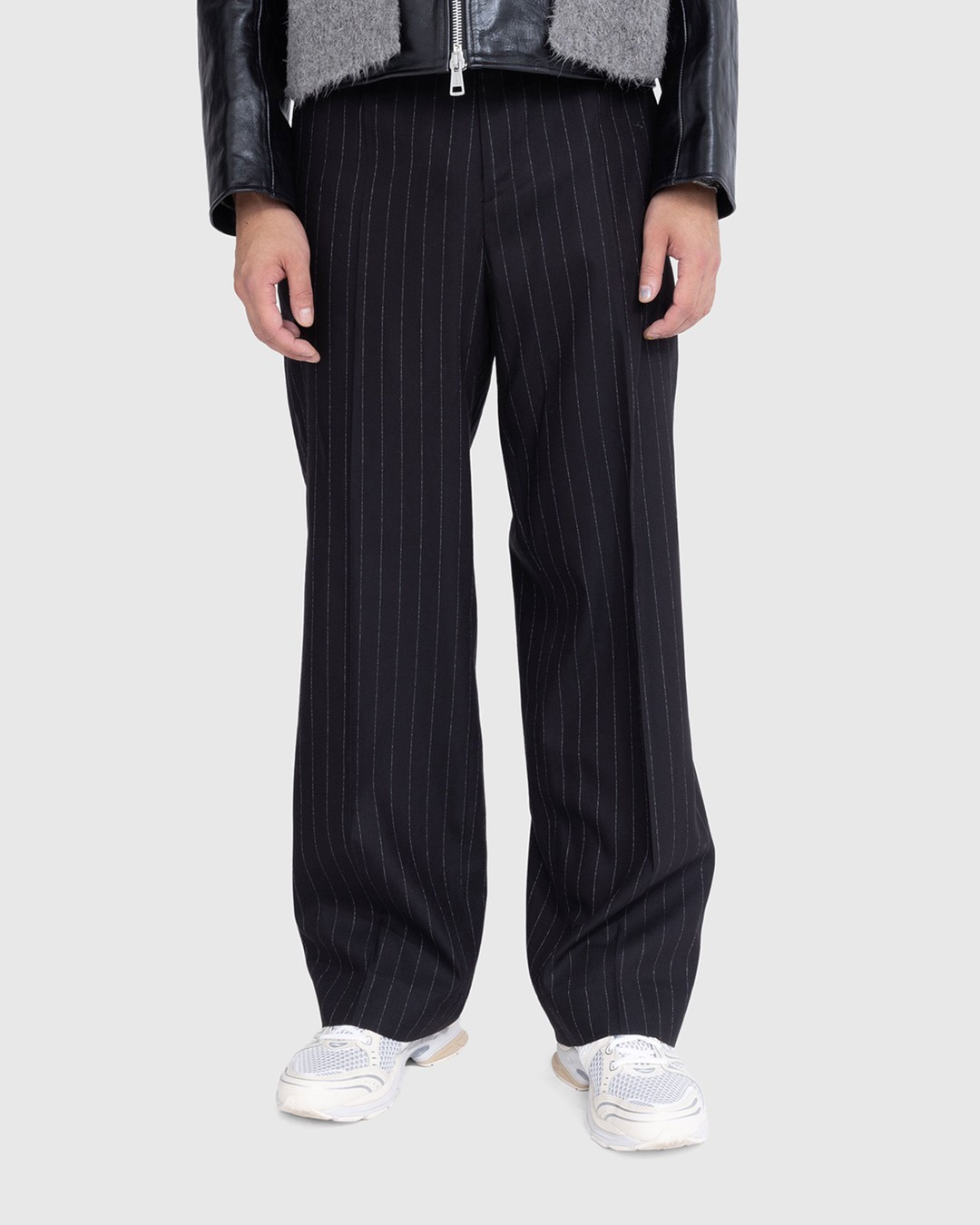 Our Legacy – Borrowed Chino Black Chalk Stripe - Pants - Black - Image 4