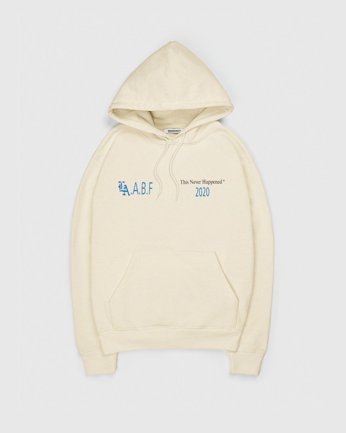 Highsnobiety – This Never Happened Art Book Fair Hoodie Eggshell - Sweats - Beige - Image 2