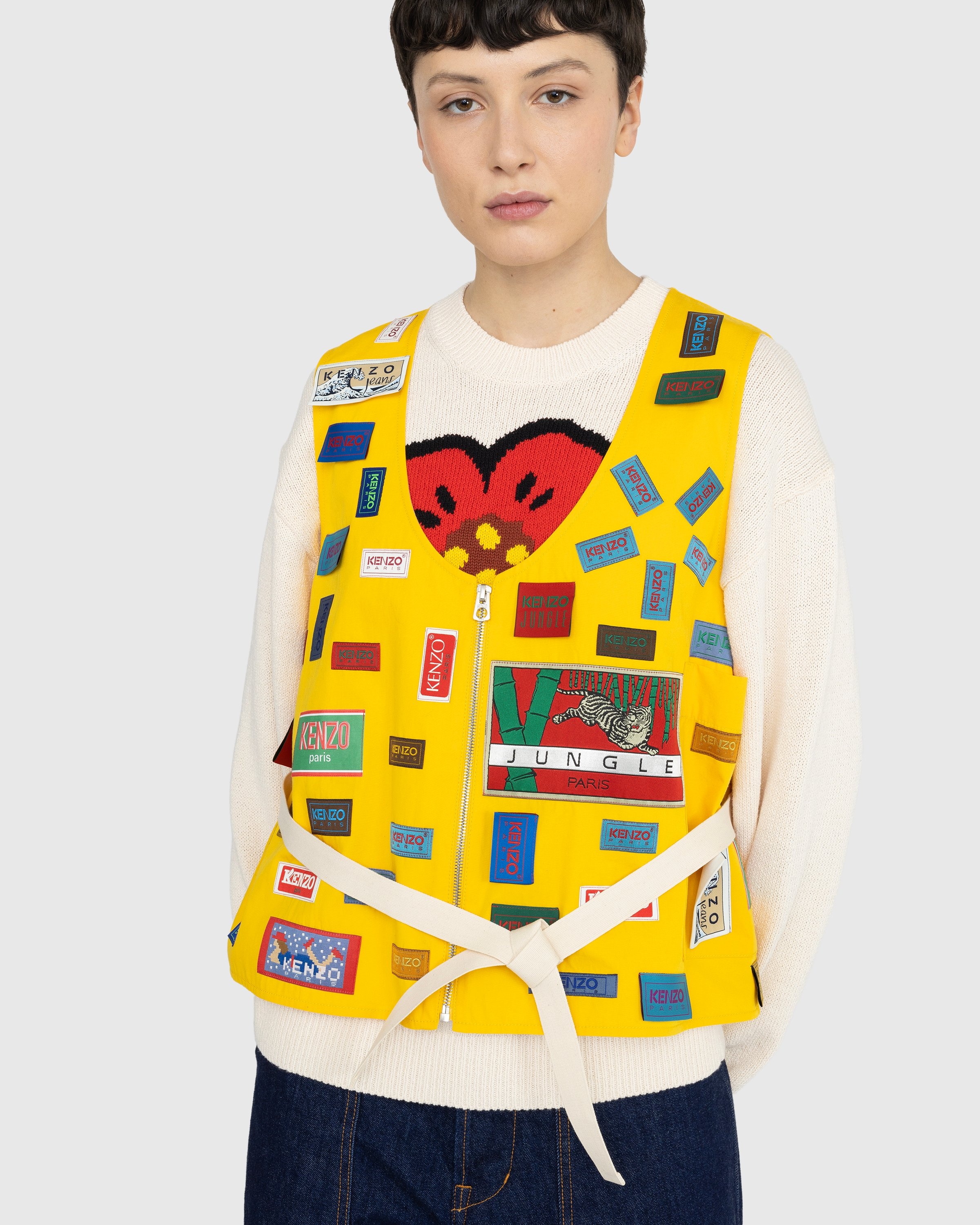 Kenzo – ‘Archives Labels’ Vest - Outerwear - Yellow - Image 5