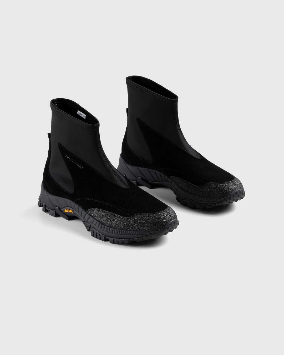 Trussardi – Neo Sock Sneaker Black - Low Top Sneakers - Black - Image 3