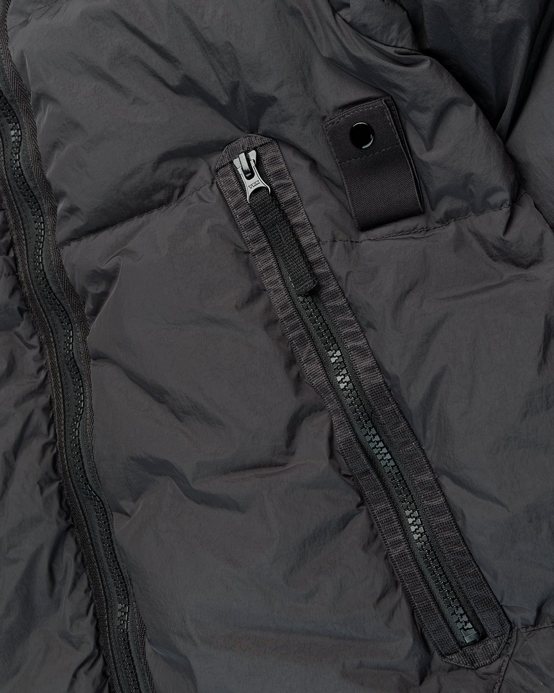 Stone Island – Real Down Jacket Charcoal - Outerwear - Black - Image 3