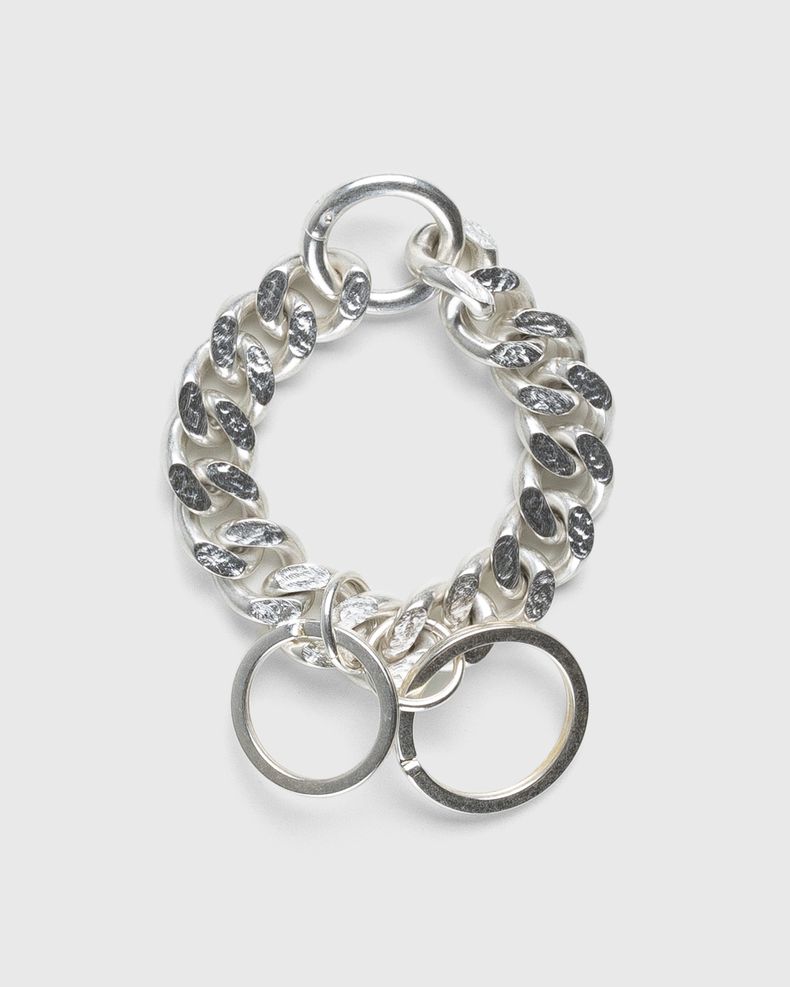 Chain Link Key Ring Silver