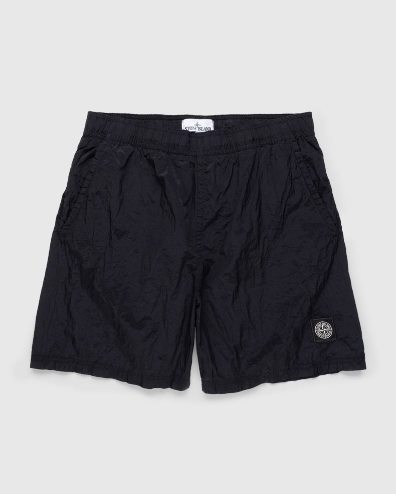 Nylon Metal Beach Shorts Black