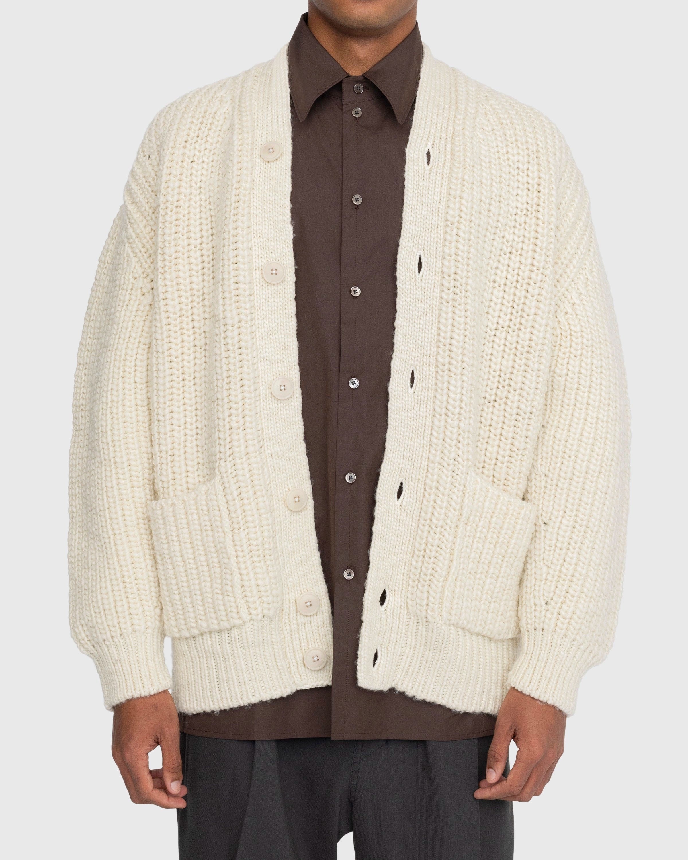 Chunky sales beige cardigan