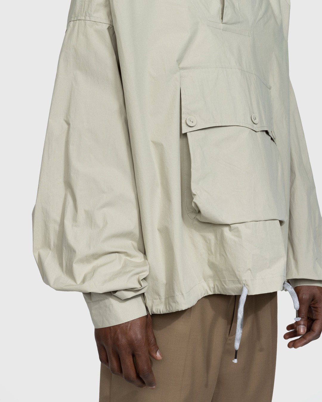 Maison Margiela – Coated Cotton Hooded Jacket Cream - Outerwear - Beige - Image 4
