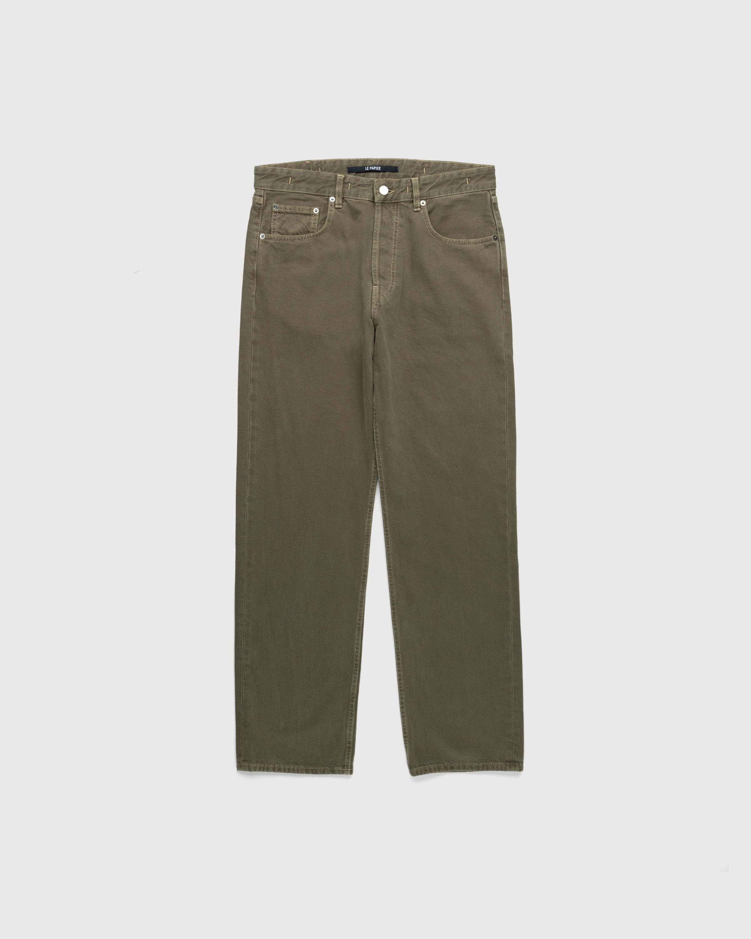 JACQUEMUS – Le De-Nimes Fresa Green - Pants - Green - Image 1