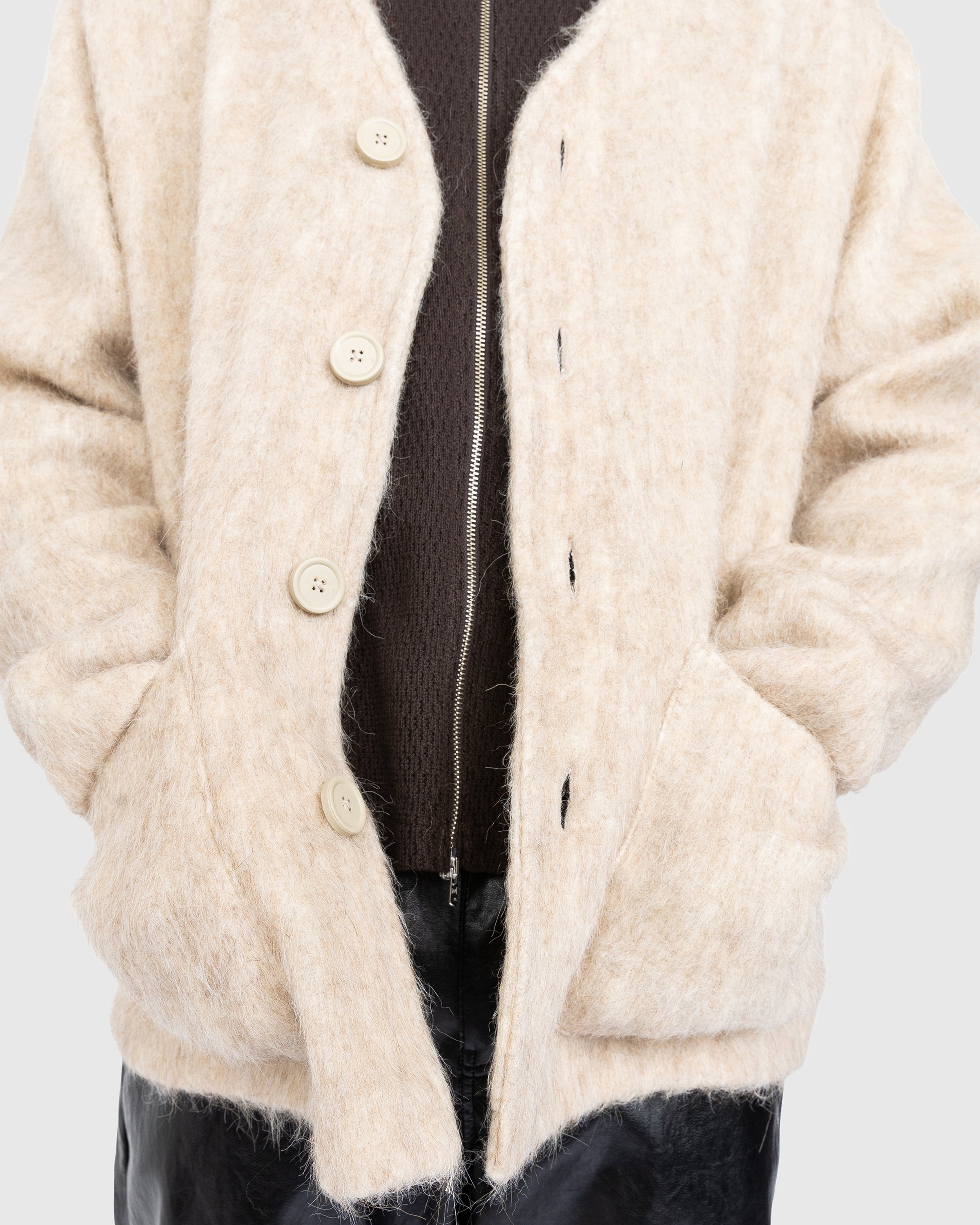 Our Legacy – Mohair Cardigan Antique White | Highsnobiety Shop