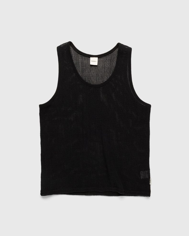 Highsnobiety – Knit Mesh Tank Top Black