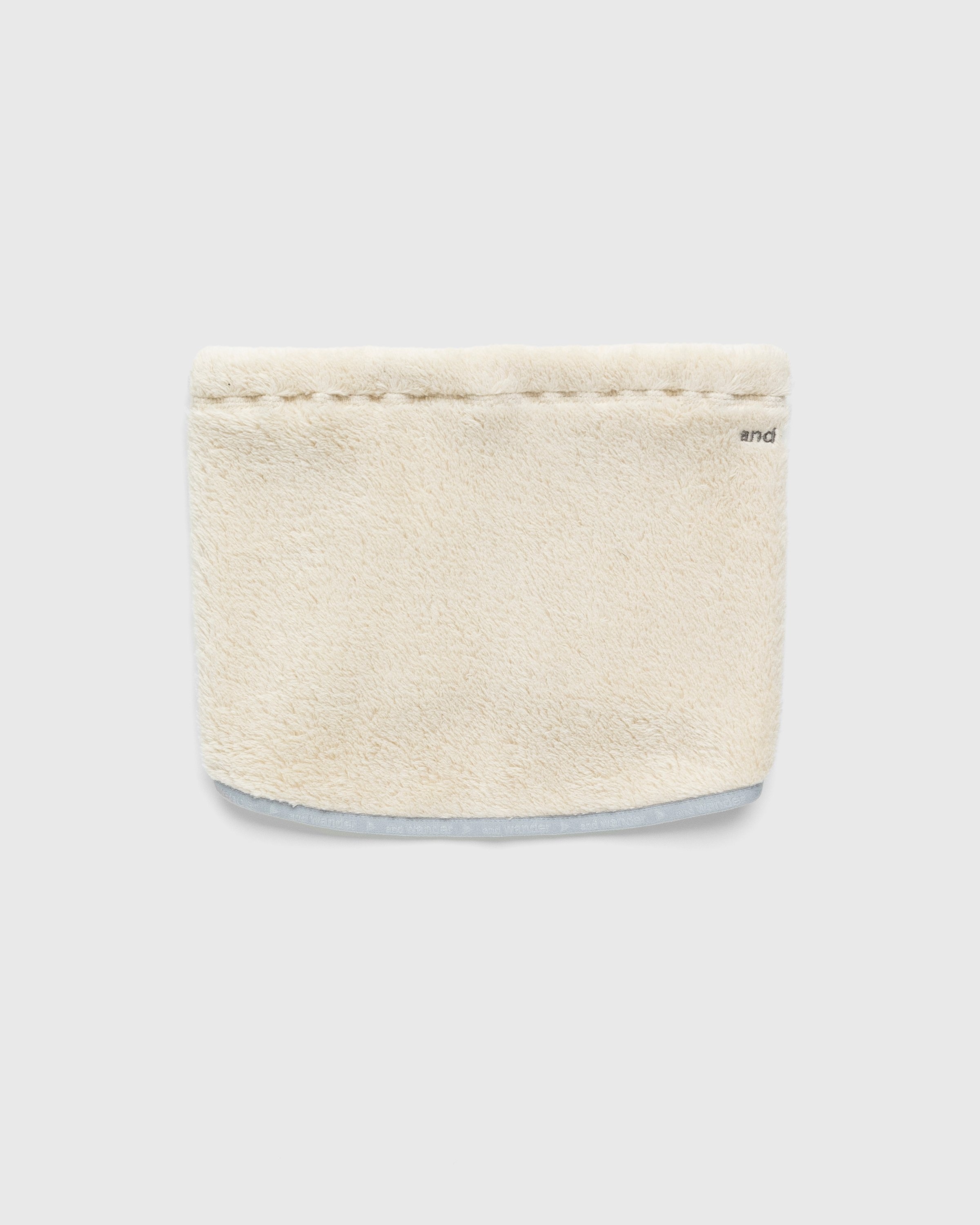 And Wander – High Loft Fleece Neck Warmer Off White - Scarves - Beige - Image 1