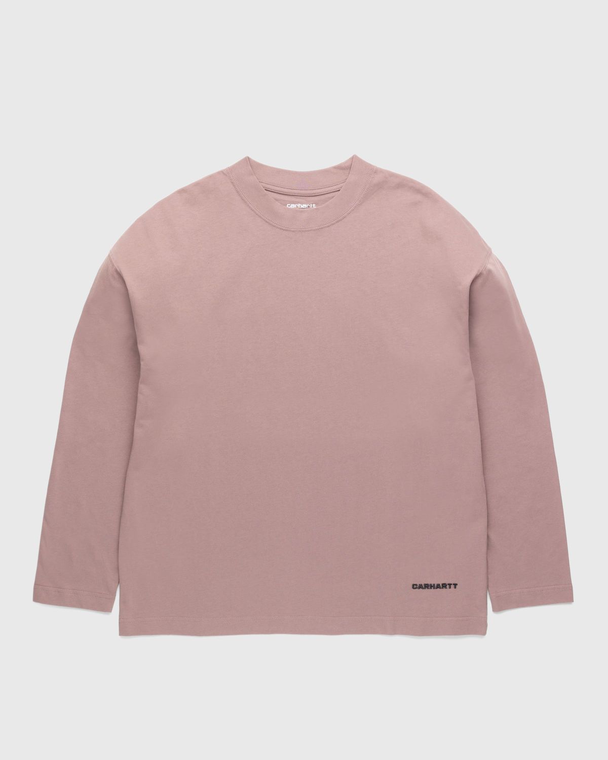 Carhartt WIP – Link Script Longsleeve T-Shirt Lupinus/Black - Tops - Black - Image 1