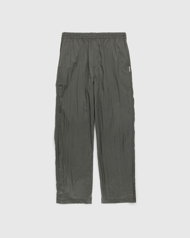 Texture Nylon Pants Grey