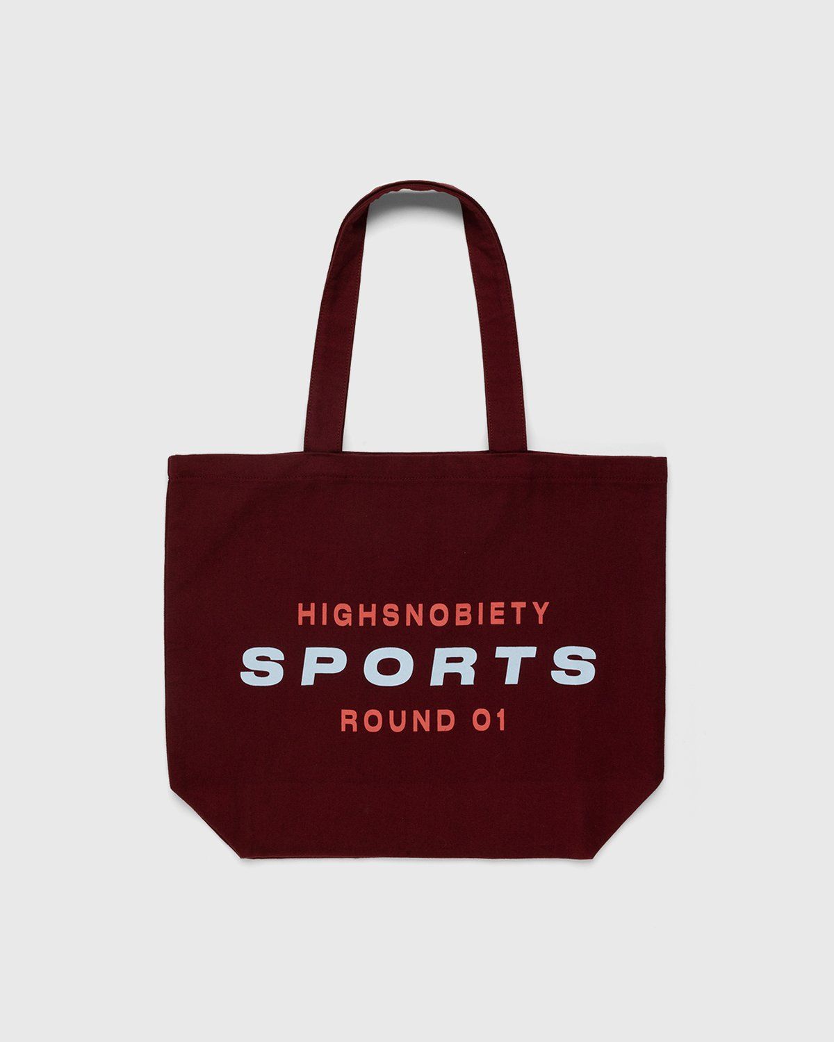 Highsnobiety – HS Sports Logo Tote Bag Bordeaux - Bags - Red - Image 1