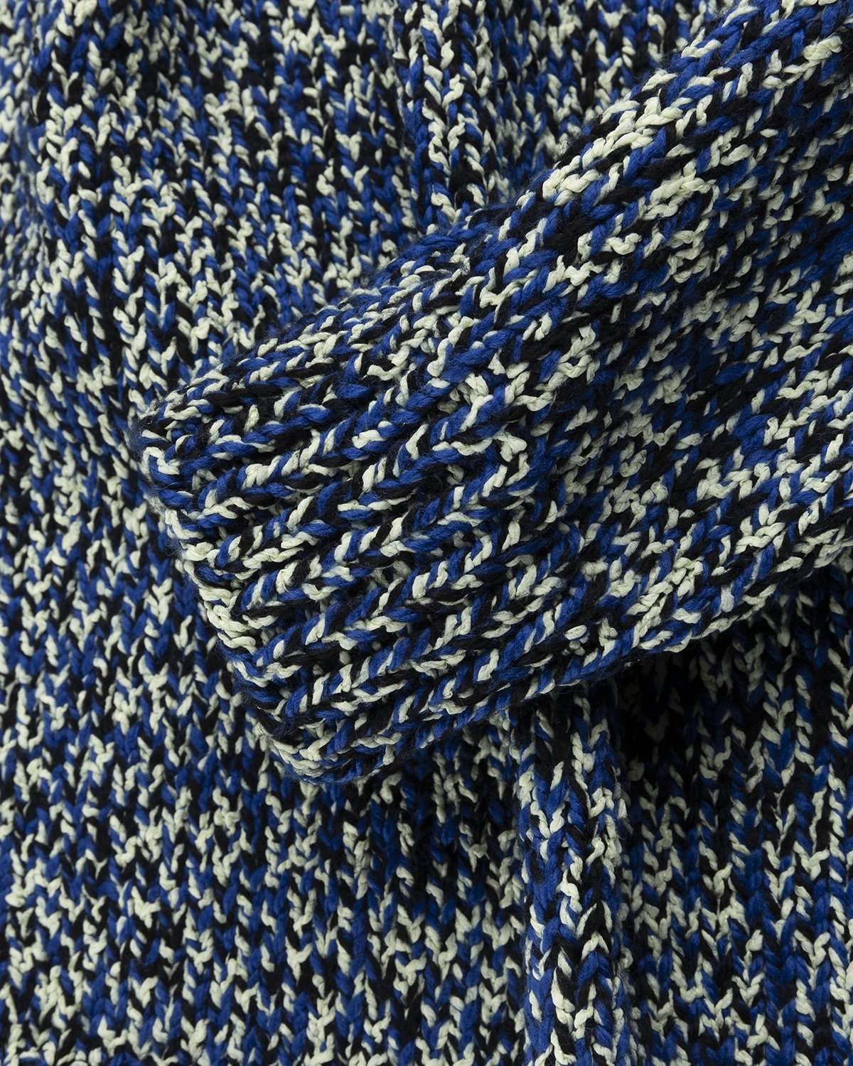Maison Margiela – Mouliné Crewneck Sweater Blue - Knitwear - Blue - Image 4
