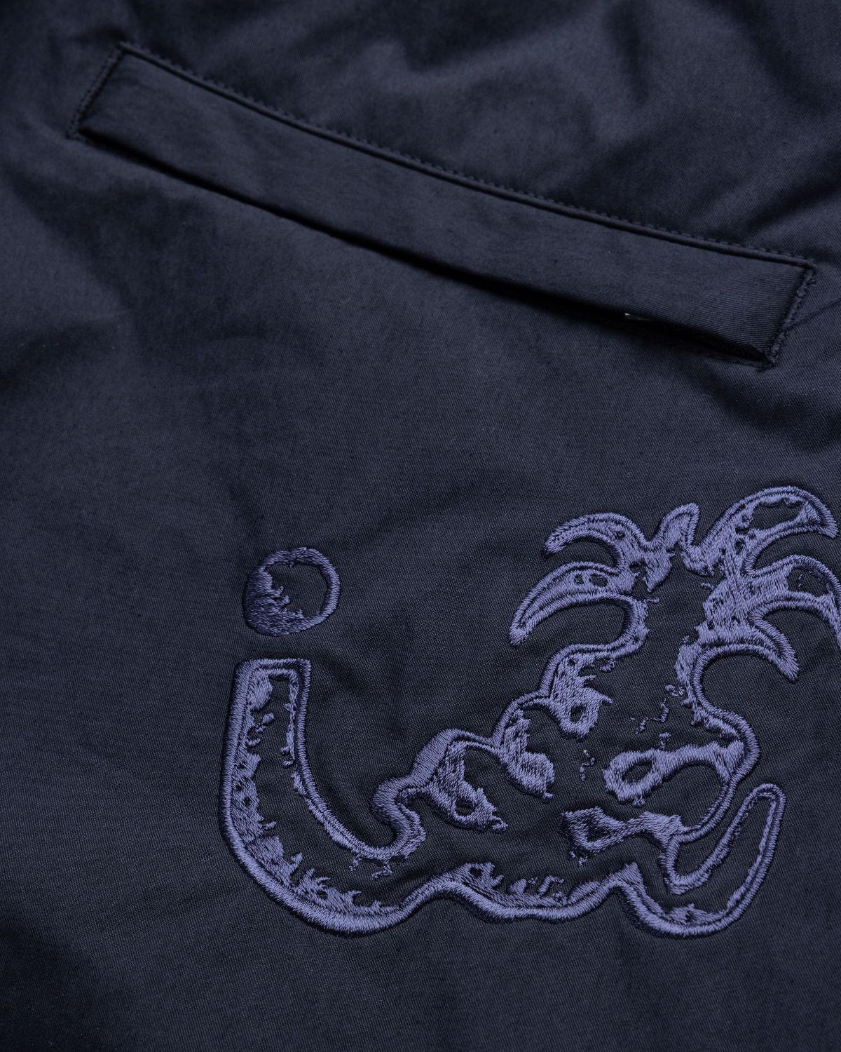 NTS x Highsnobiety – Brushed Nylon Trackpants Navy - Pants - Black - Image 7