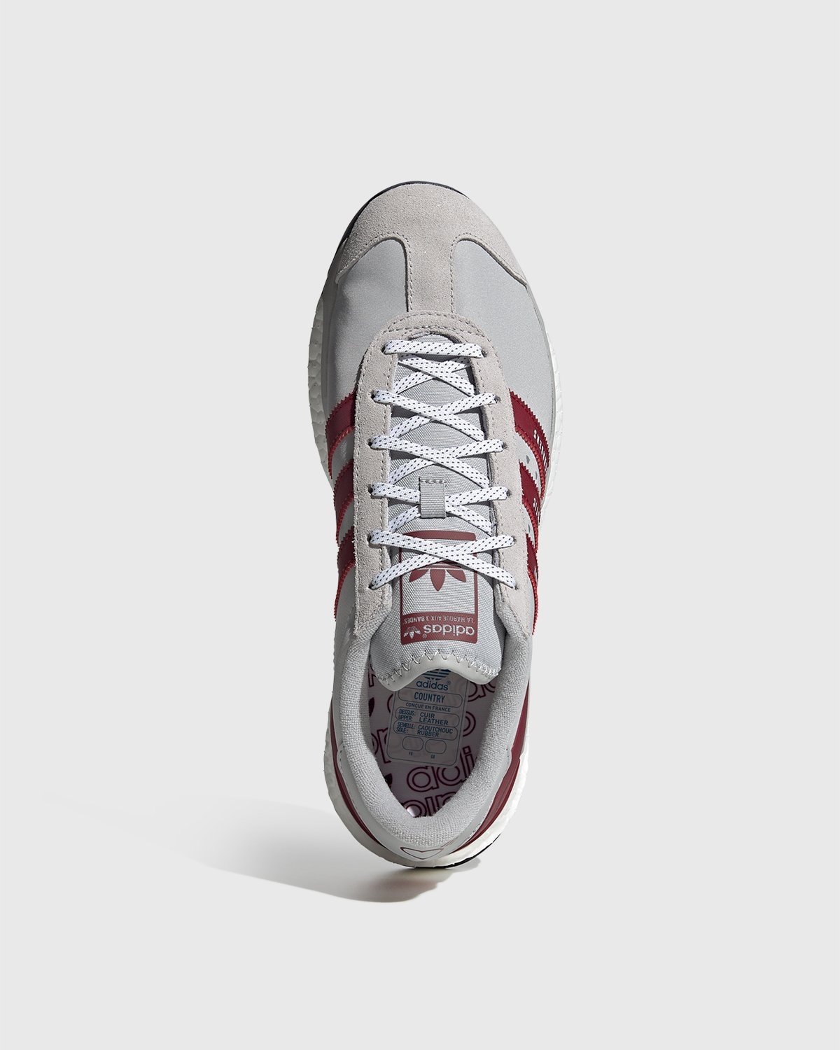 adidas Originals x Human Made – Country Burgundy - Low Top Sneakers - Grey - Image 4