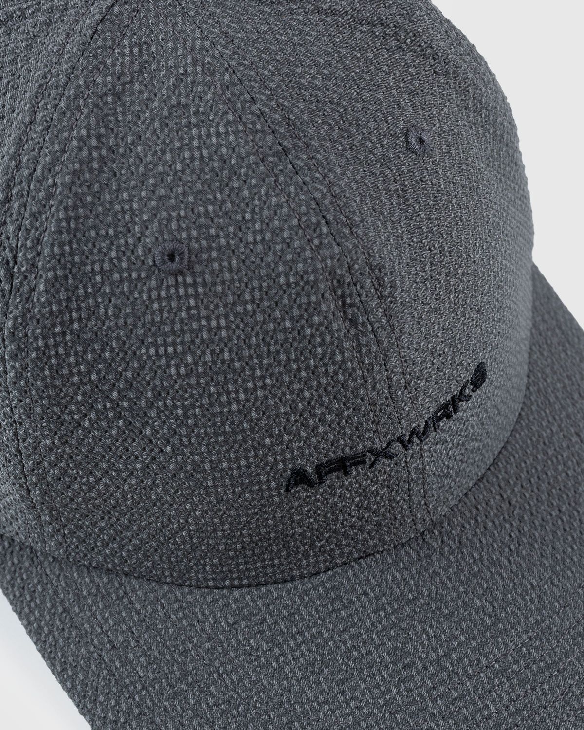 AFFXWRKS – Logo Cap Grey Seersucker - Hats - Grey - Image 5