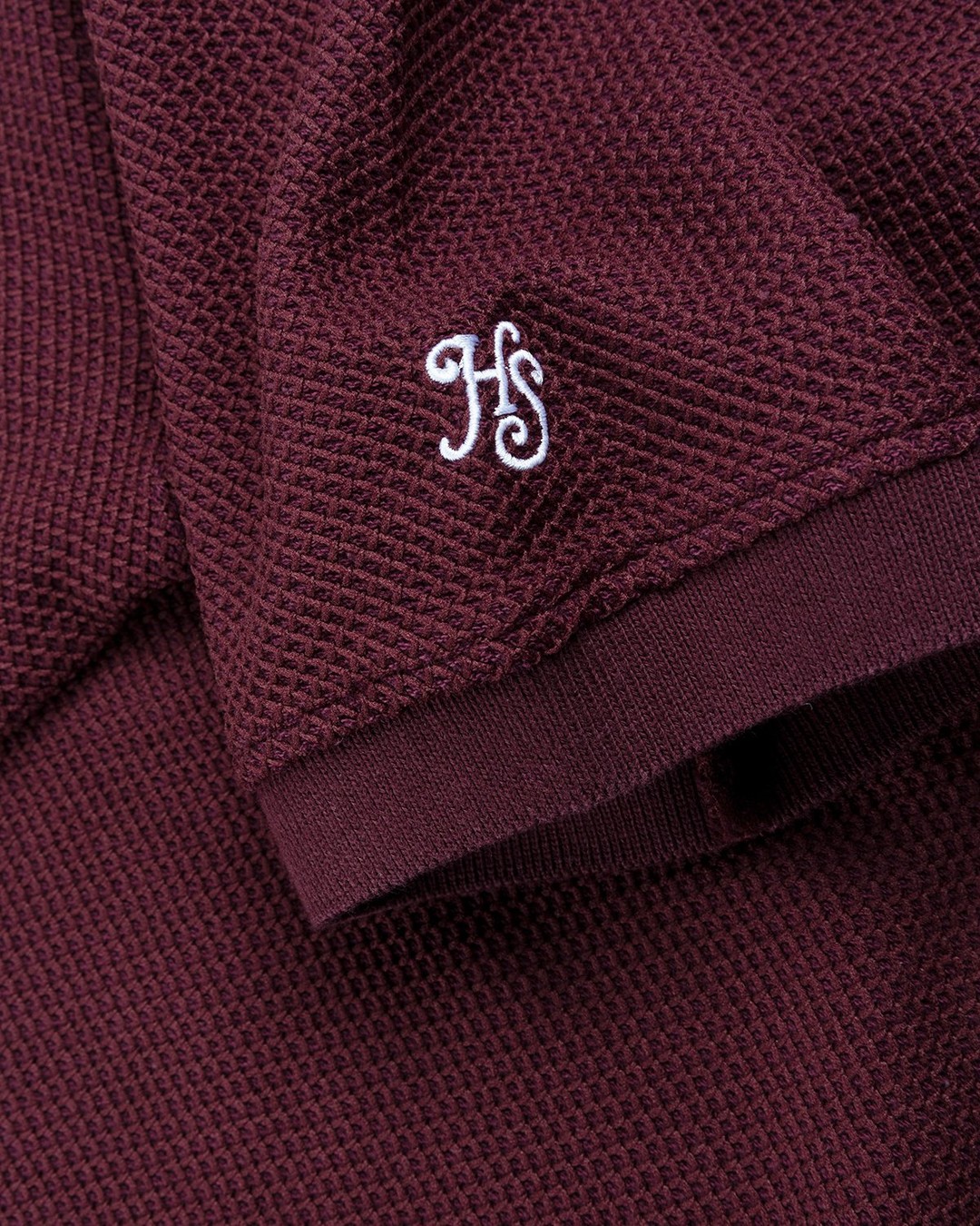 Highsnobiety – Knit Short-Sleeve Polo Bordeaux - Polos - Brown - Image 6