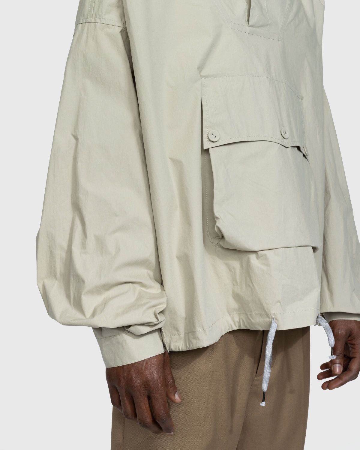 Maison Margiela – Coated Cotton Hooded Jacket Cream - Outerwear - Beige - Image 4