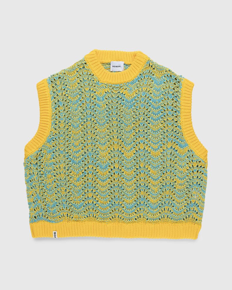 Oversized Knit Gilet Orange