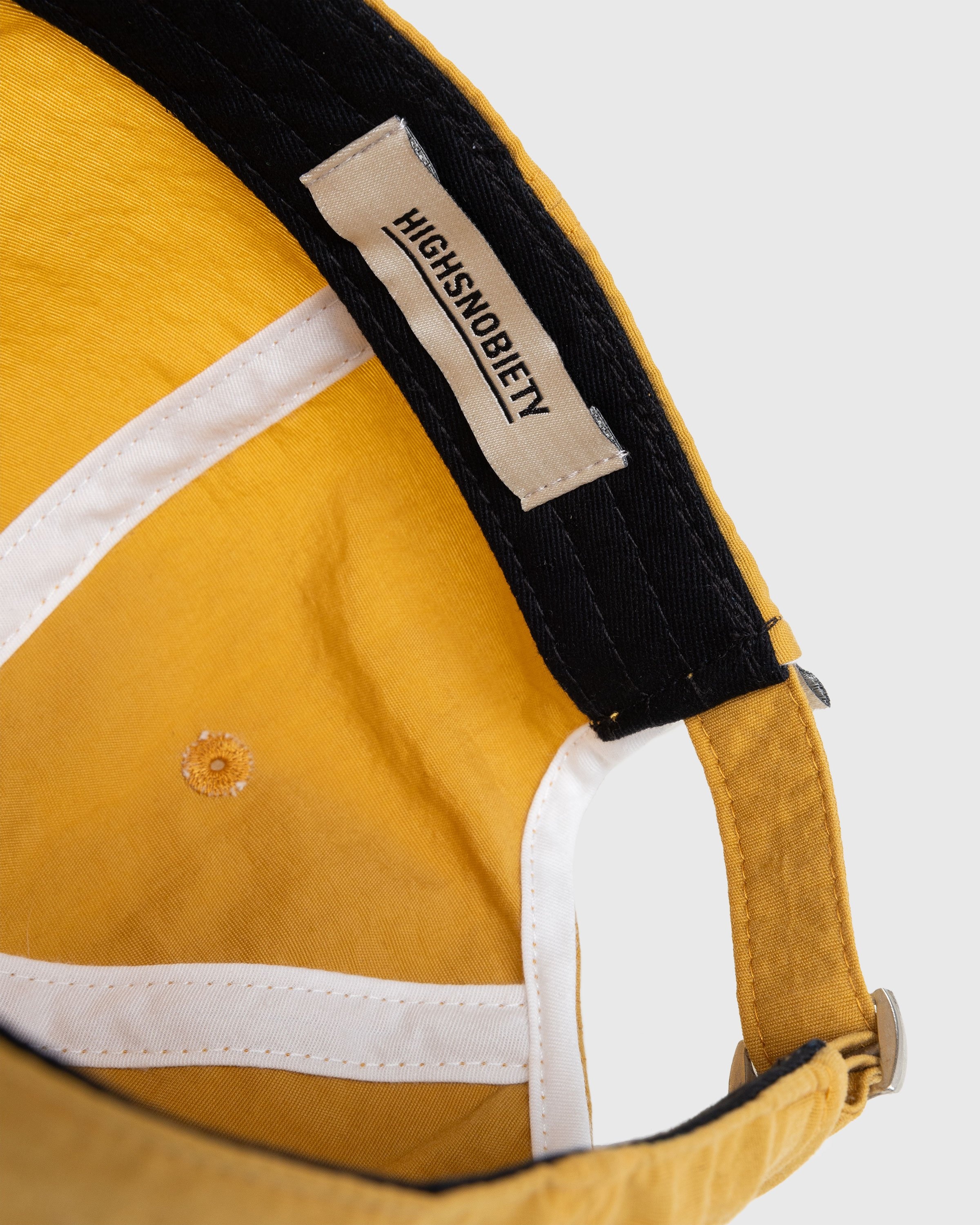Highsnobiety – Nylon Ball Cap Dijon - Hats - Yellow - Image 5