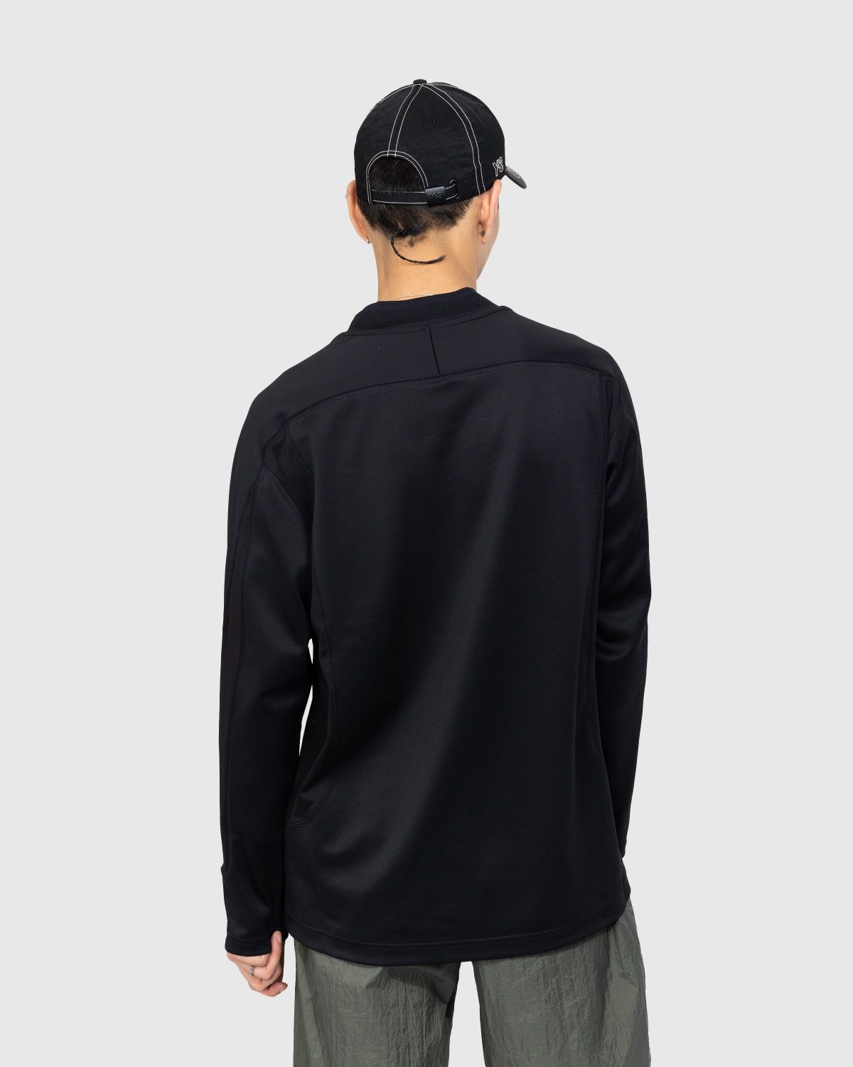 Y-3 – Logo Longsleeve T-Shirt - T-shirts - Black - Image 3