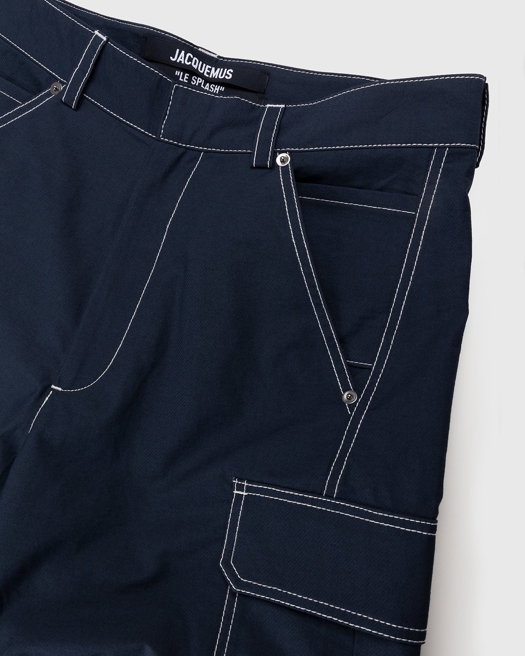 JACQUEMUS – Le Pantalon Peche Navy - Cargo Pants - Blue - Image 4