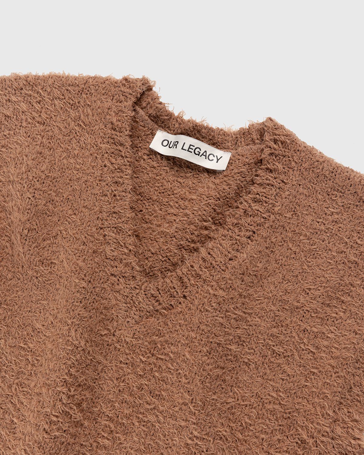 Our Legacy – Knitted Cotton Vest Caramel Cloudy - Knitwear - Beige - Image 3