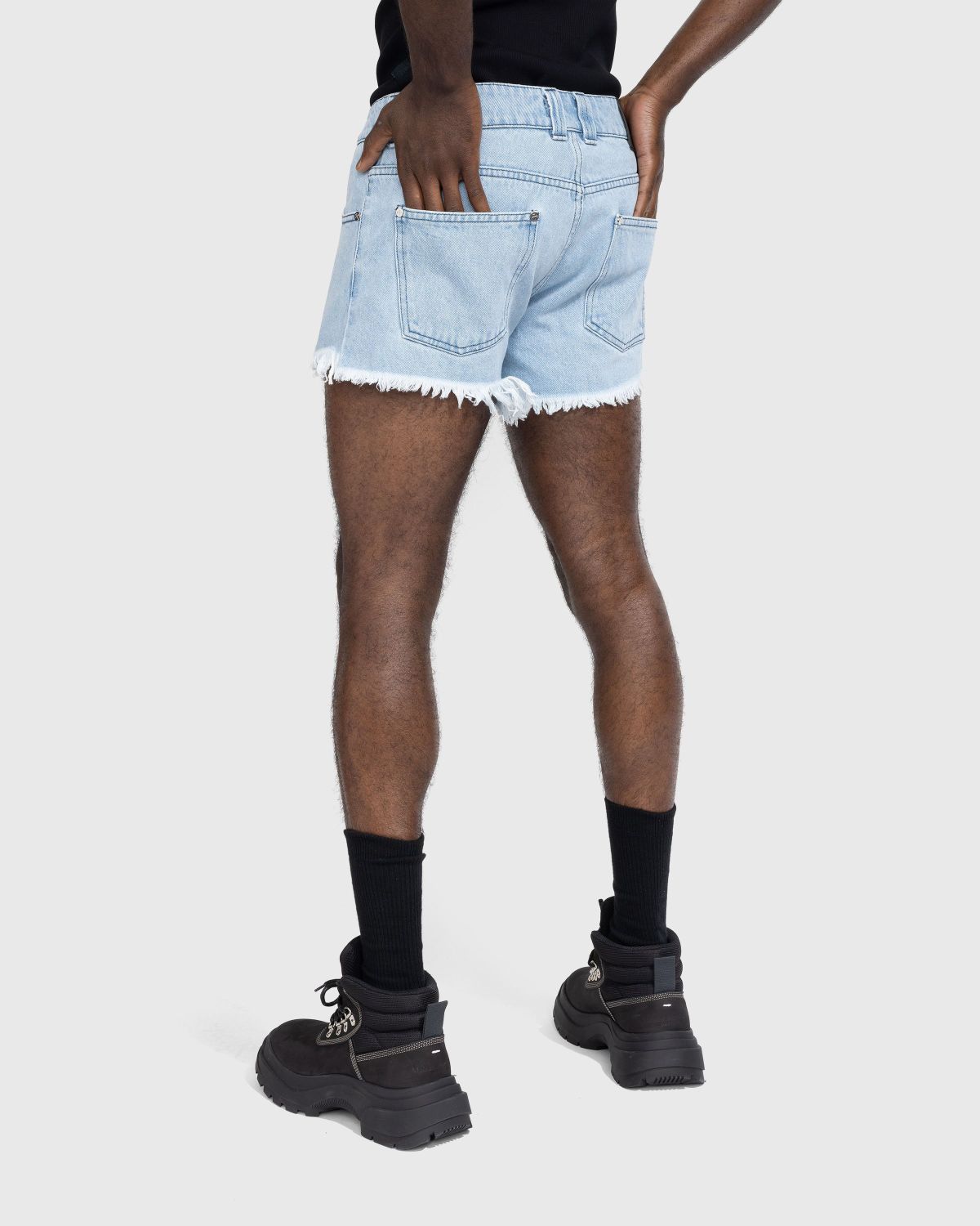 GmbH – Rim Denim Shorts Light Indigo Blue - Shorts - Blue - Image 3