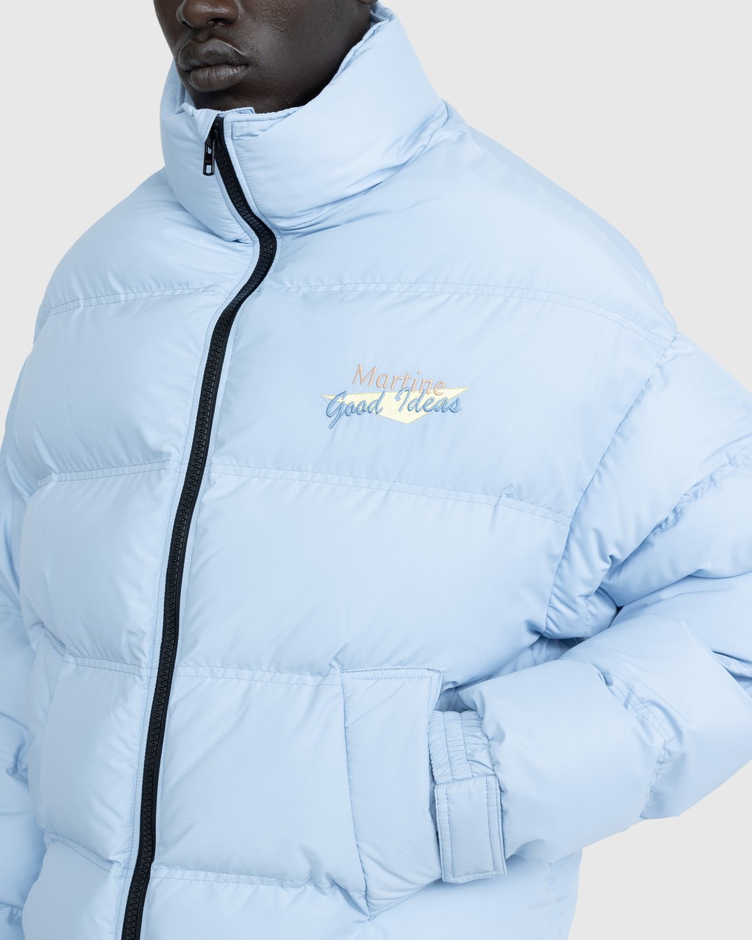 Martine Rose – Doll Puffer Jacket Icy Blue - Outerwear - Blue - Image 5