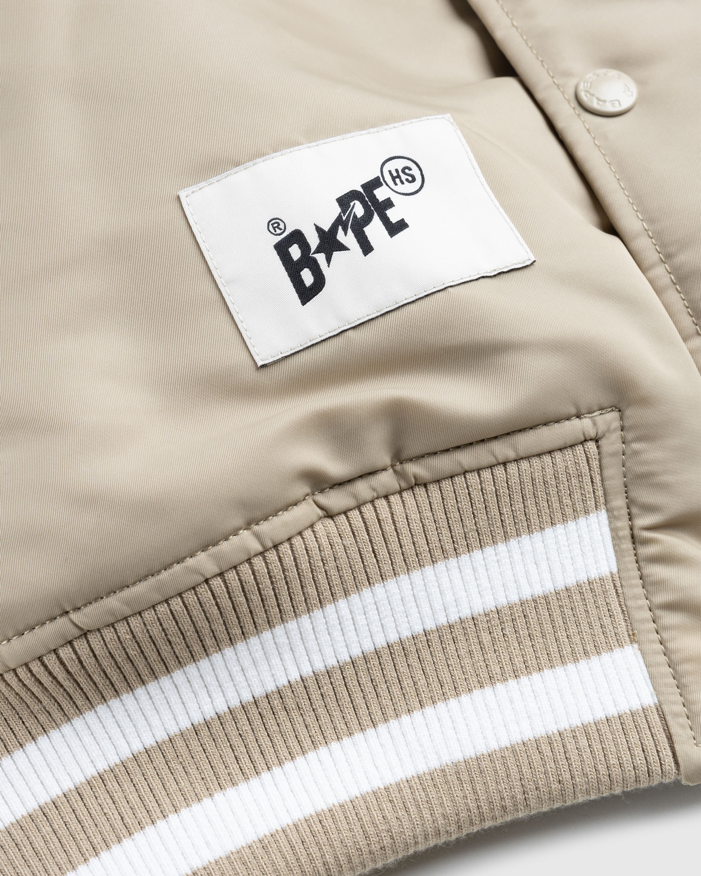 BAPE x Highsnobiety – Varsity Jacket Beige - Outerwear - Beige - Image 8
