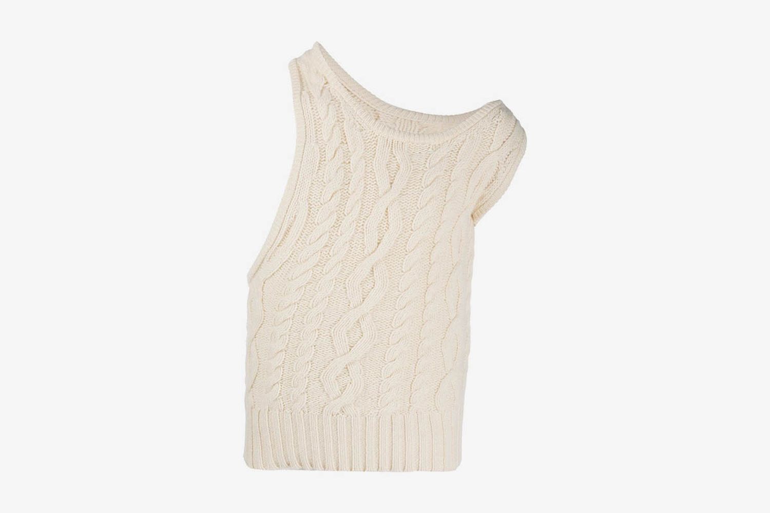 Cable Knit Off-Shoulder Jumper