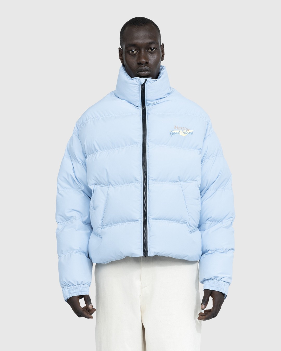 Martine Rose – Doll Puffer Jacket Icy Blue - Outerwear - Blue - Image 2
