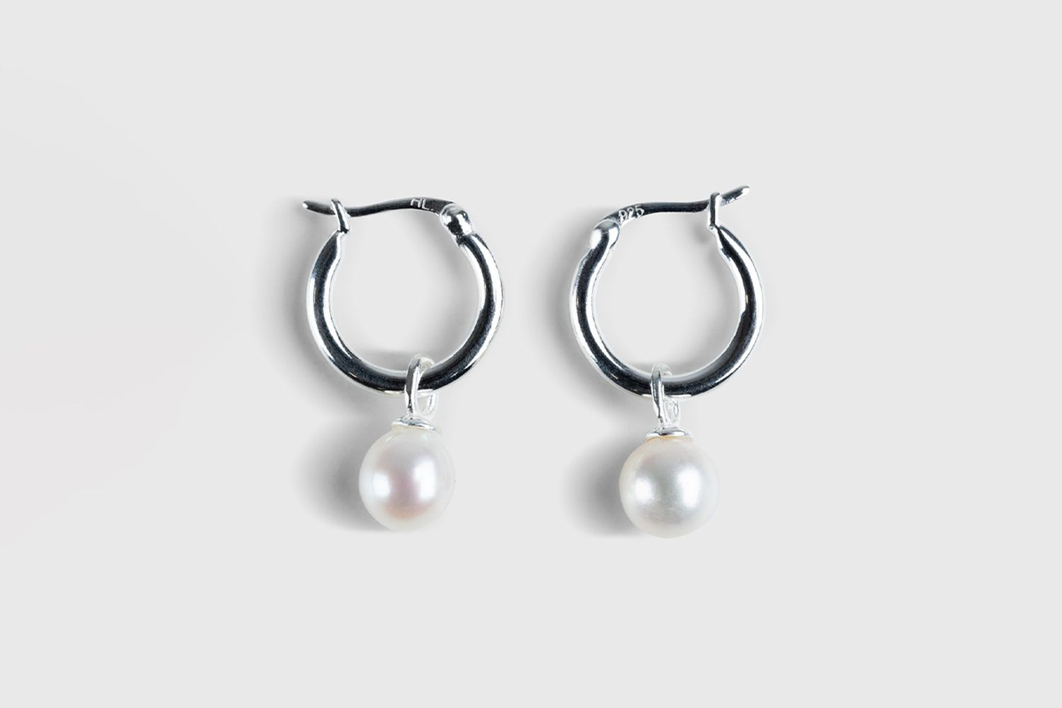 Pearl Hoop Earrings