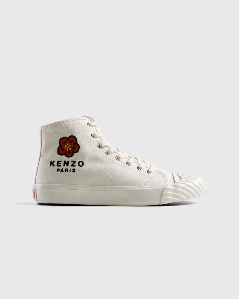 Kenzo – Boke Flower High-Top Sneaker Cream