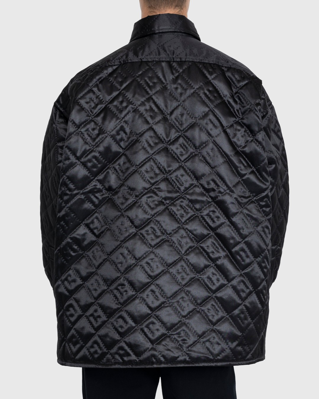 Acne Studios – Quilted Satin Jacket Black - Outerwear - Black - Image 4