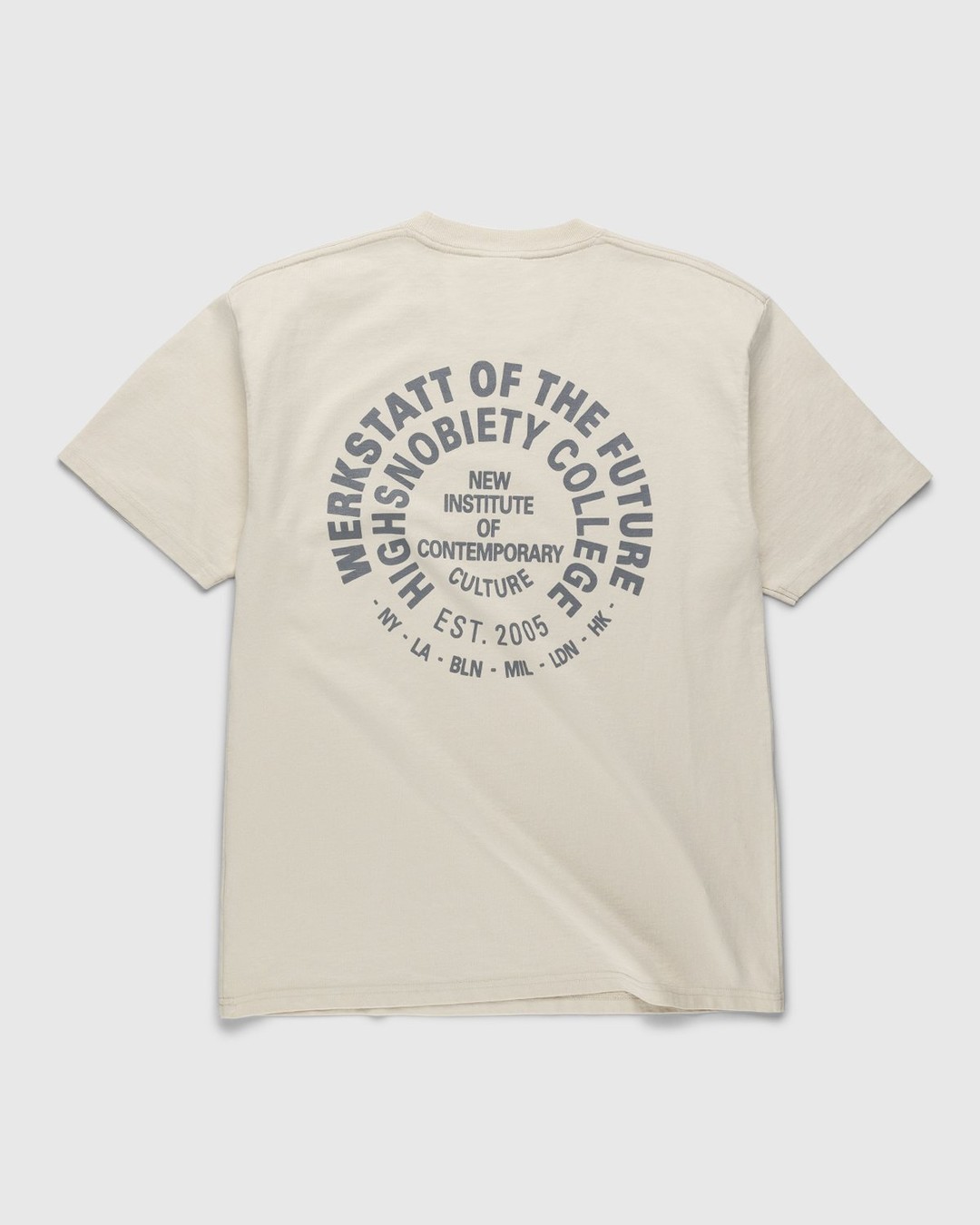 Highsnobiety – Werkstatt T-Shirt Eggshell - Tops - Beige - Image 1