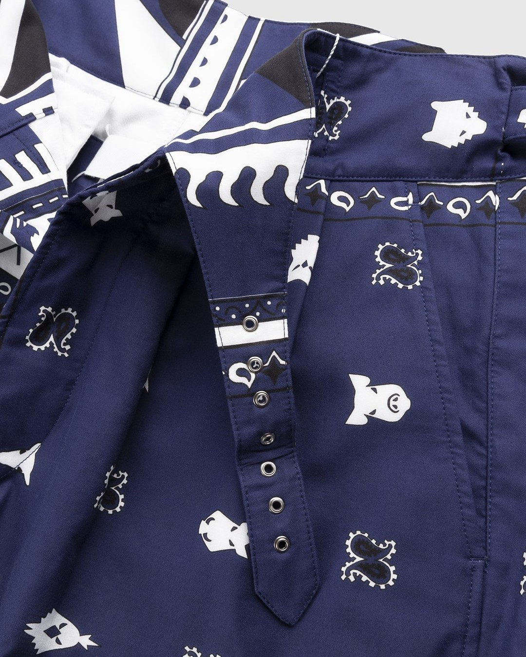 Maison Margiela – Bandana Short Indigo Blue - Shorts - Blue - Image 5