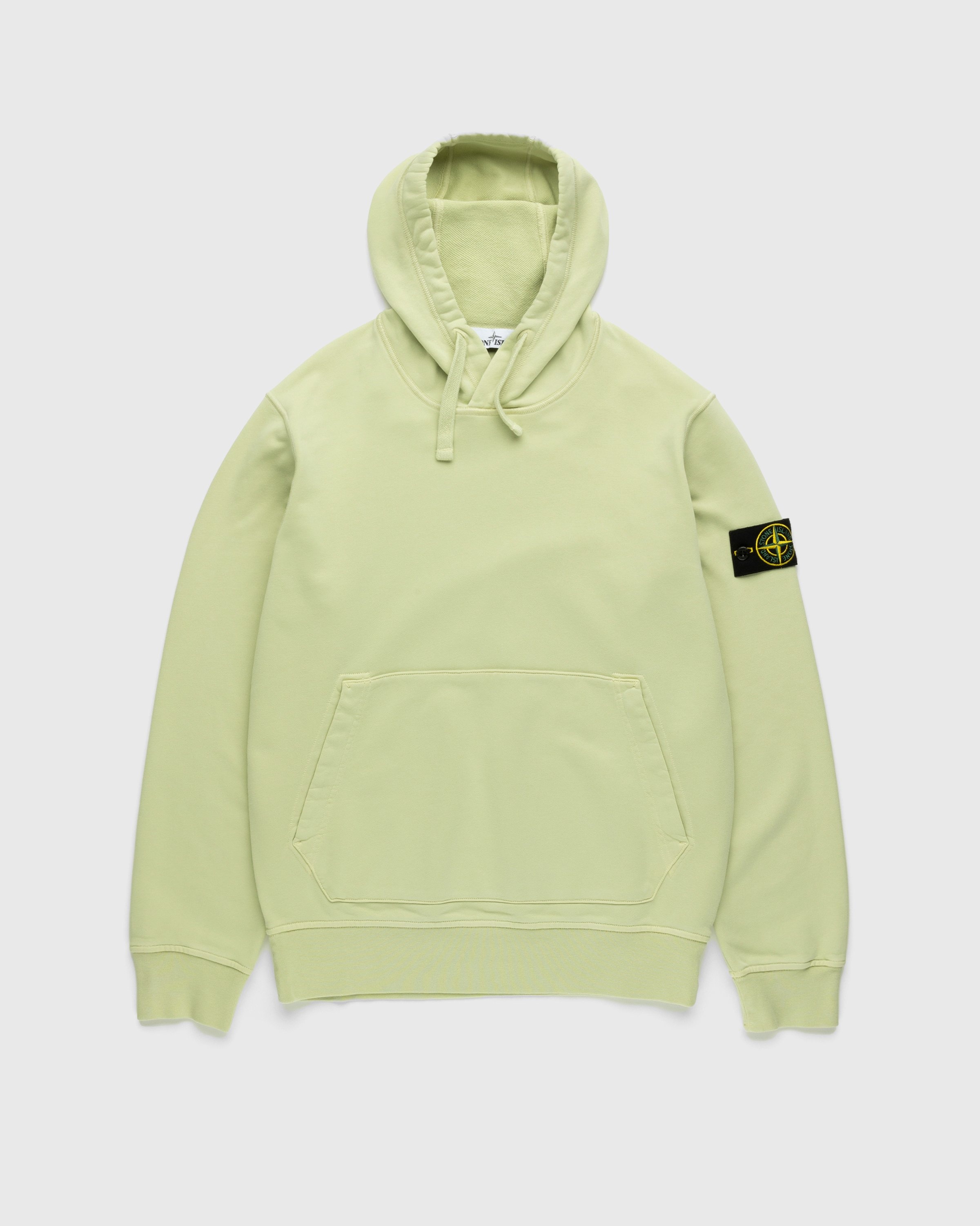 Lime green shop stone island sweatshirt