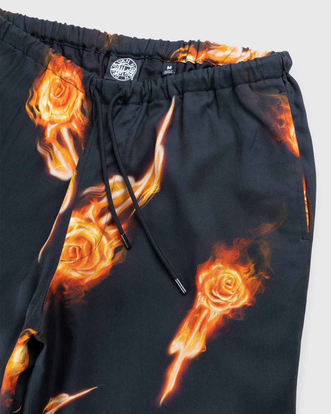 Stüssy x Dries van Noten – Flame Rose Short - Shorts - Black - Image 3